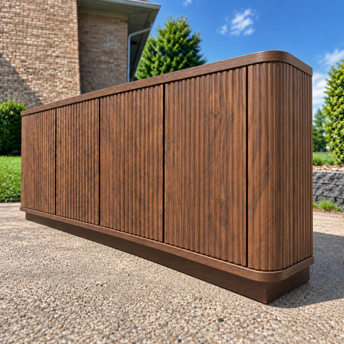 Mid century modern fluted - 64",