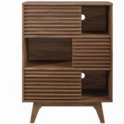 Render walnut tier - walnut, 3-tier