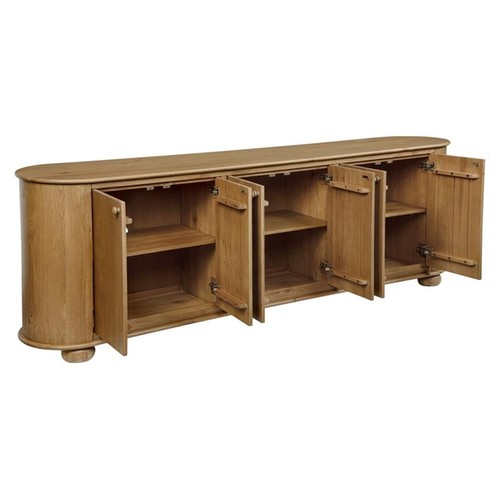 Pemberly row door solid - 6-door, oak